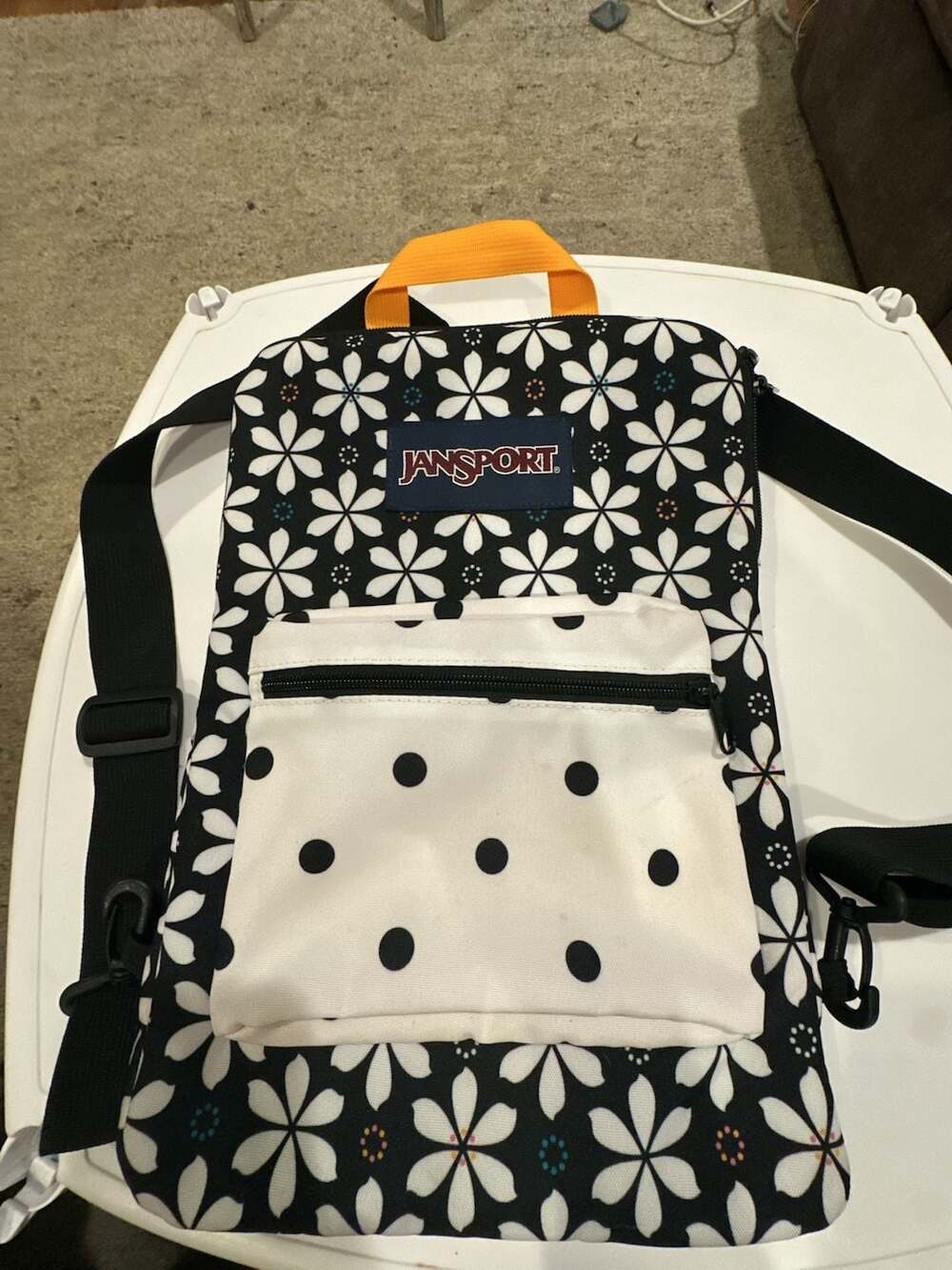 JanSport Floral Print and Polka Dot Padded Tablet or Laptop Sleeve Bag